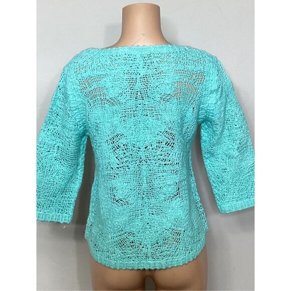 New. Soft Surroundings sea foam green loose knit top. Retails $129 - Picture 4 of 6
